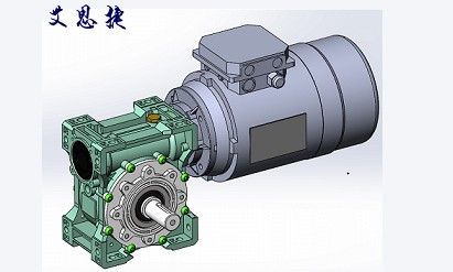 蝸輪減速機可以配剎車電機？看看這款SJMRV063+0.75kw剎車電機